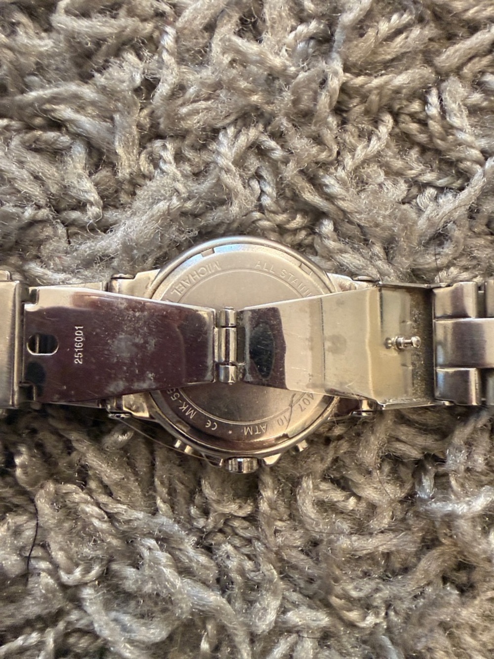 Michael Kors Silver and White Crystal-Trim Chronograph Watch - Picture 5 of 9